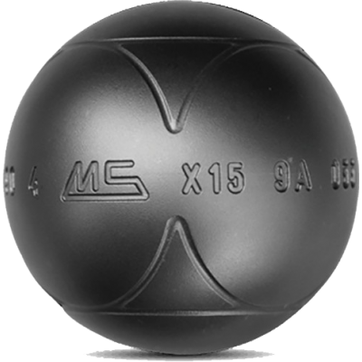 MS Pétanque STRX Bola de petanca de acero inoxidable acanalada suave