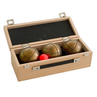 Wooden box 3 balls