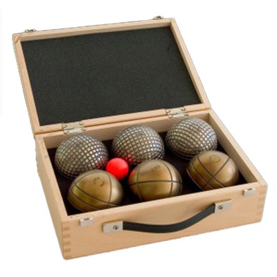 La Boule Bleue Wooden box 6 balls