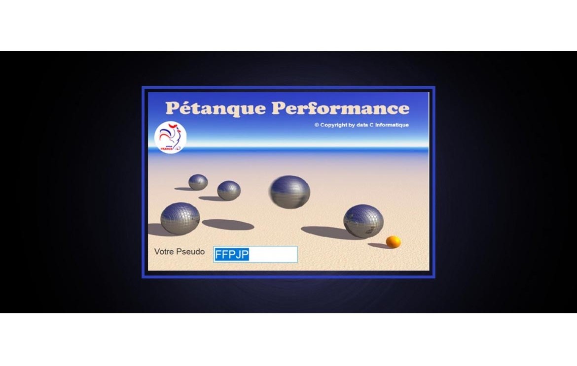 Zoom sur le logiciel Pétanque Performance 